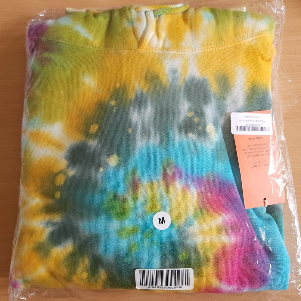 LA DETRESSE Tropicali Hoodie tie dye psychedelic hooded sweatshirt Size M NEW - Picture 7 of 8
